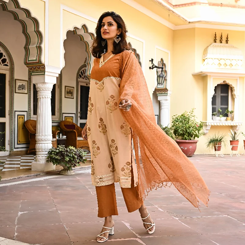 Playful Style Bunaai Aabha Cotton Suit Set