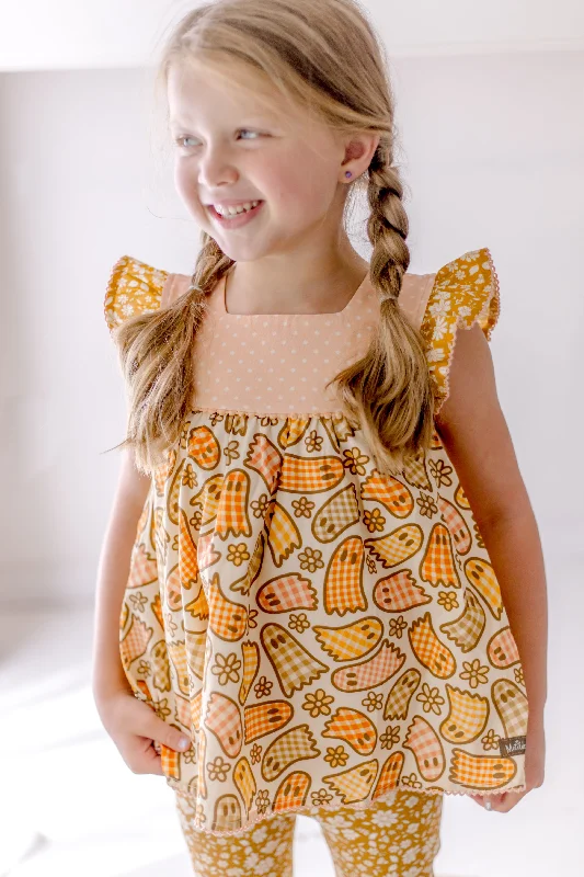 Elegant Fit Gingham Ghostly Glam Tunic