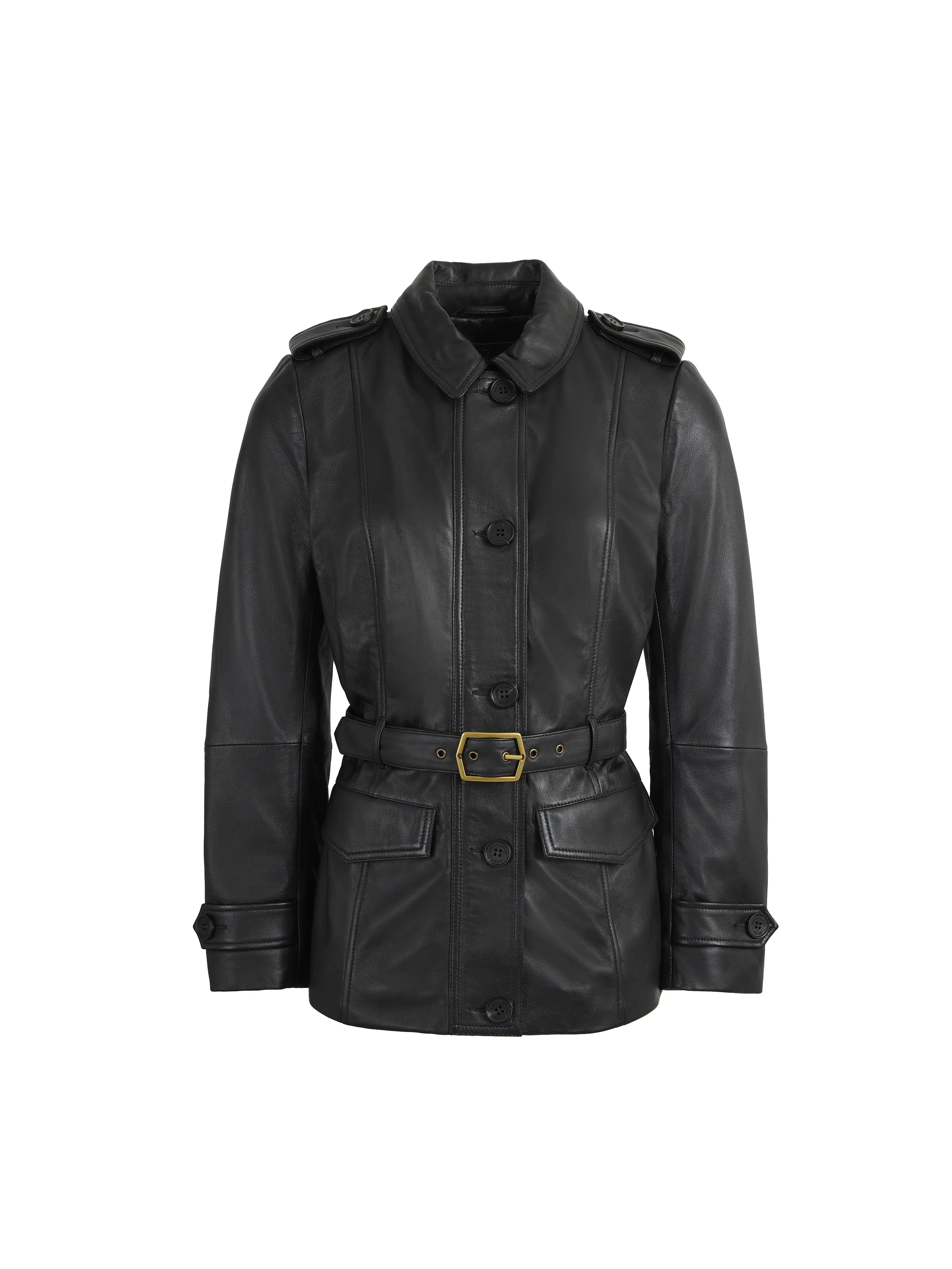 Avant-garde Design Frances Jacket - Black Leather