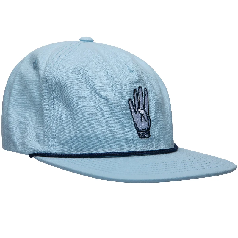 Comfy Chic Wear Blue Fours Up Rope Hat