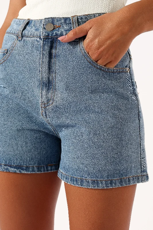 Modern City Peta Denim Shorts - Indigo