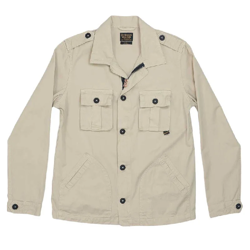 Modern City 4-Pocket Cotton Herringbone Peace Jacket - Billboard
