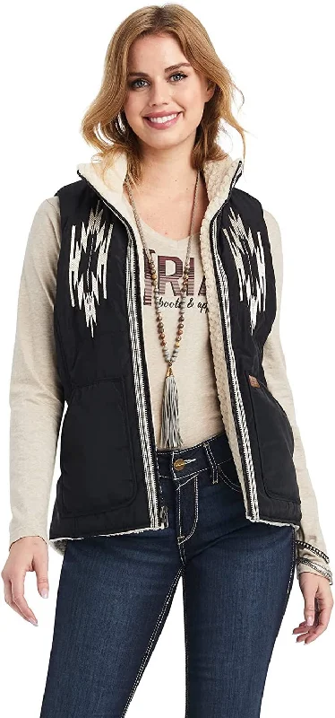 Casual And Comfortable Ariat Women's Dilon Chimayo Vest, Black