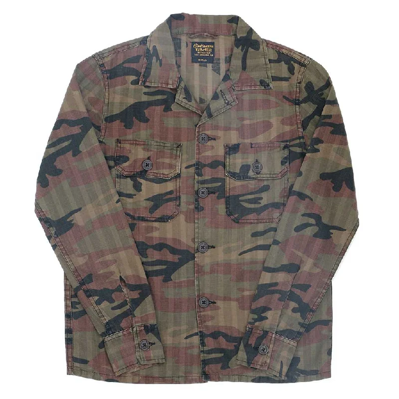 Celebrity Must-have 5.1 oz Aerospace Camo Cotton 2 Pocket Erika Jacket - K. Moss #3059