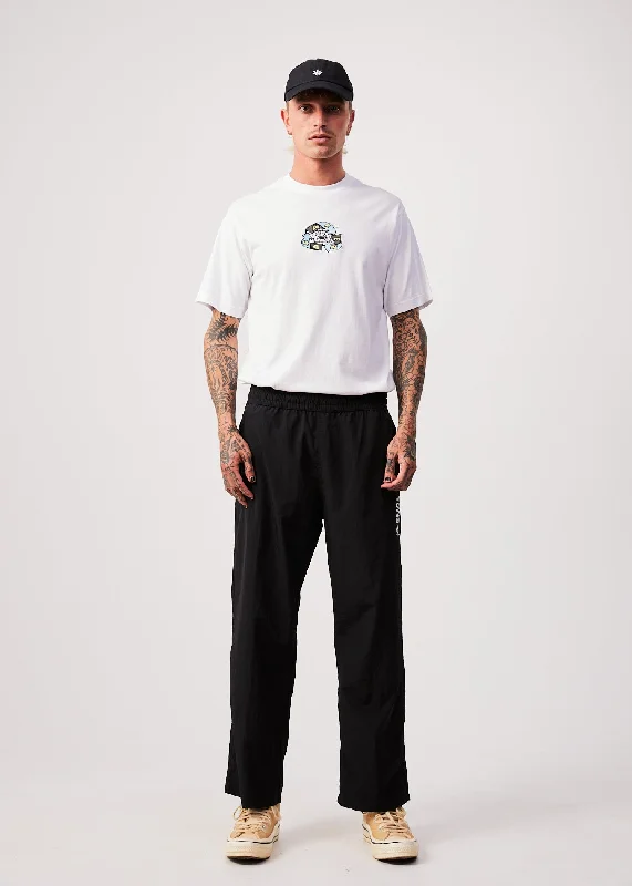 Warm Layers AFENDS Mens Warped - Spray Pants - Black