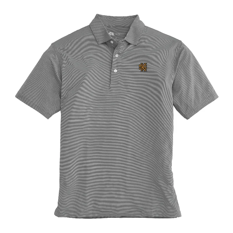 Chic Comfort Hairline Stripe Kennesaw State Performance Polo