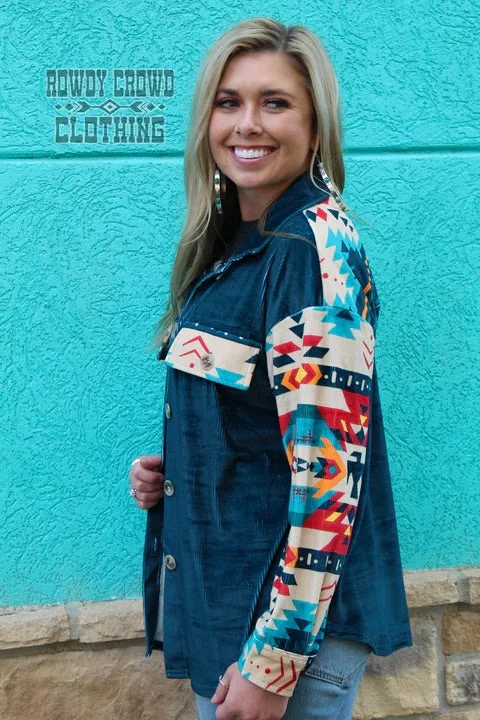 Urban Style Teal Women’s Deal Shaket