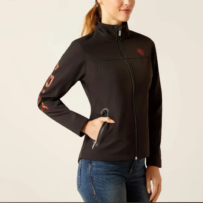 Street Charm Ariat Women’s New Team Softshell Jacket Black Mirage