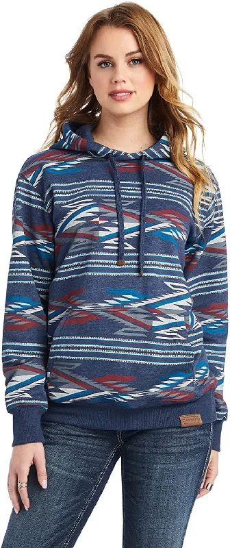 Urban Style Ariat Women's All Over Print Chimayo Hoodie, New Mexico Navy Print