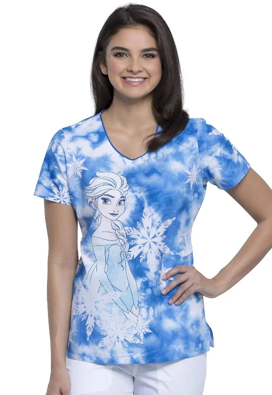Elegant Series Cherokee Tooniforms TF626 Women's V-Neck Top, Elsa, X-Large