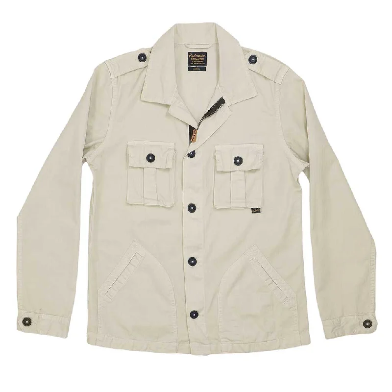 Sports And Leisure 4-Pocket Cotton Herringbone Peace Jacket - Ash