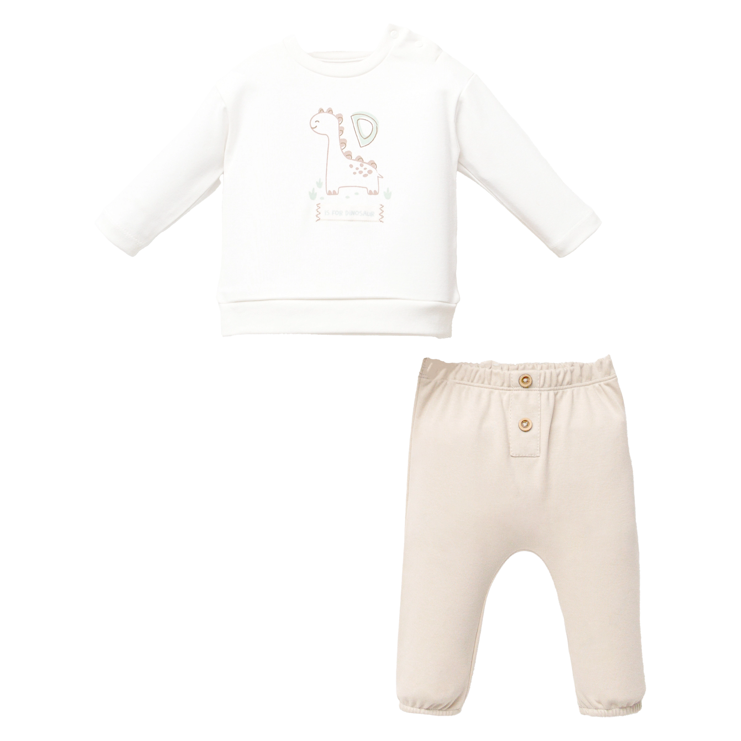 Relaxed Tops White Dinosaur Graphic Outfit