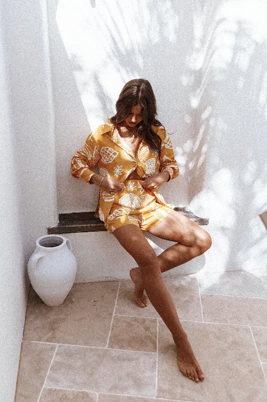 Soft Tops Bonnie Two Piece Set - Yellow