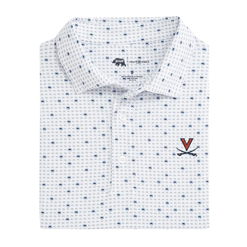 Warm Wear Virginia Tour Logo Printed Performance Polo