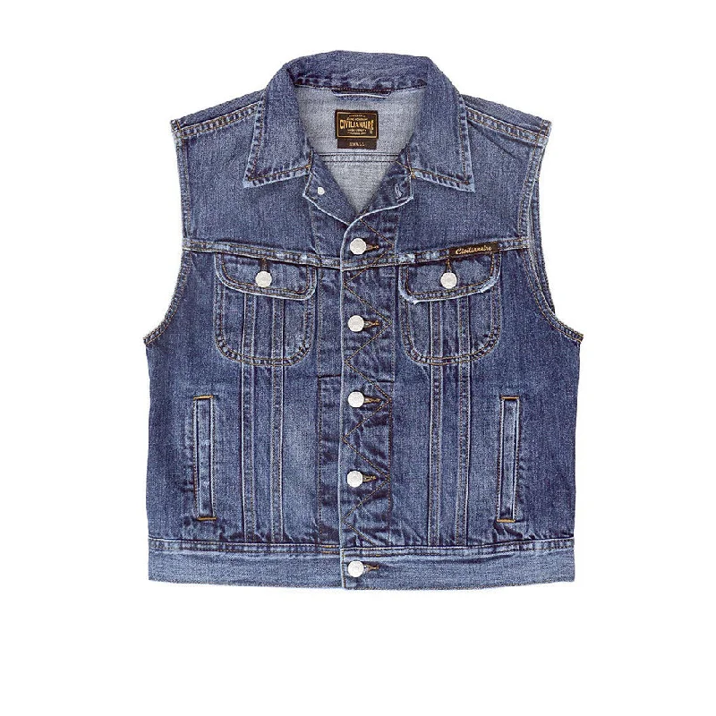 Relaxed Fits 5 Pocket 12.4 oz Denim Ryder Vest - Macon Wash