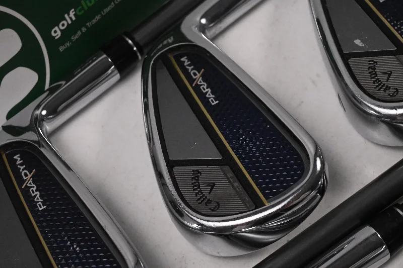 Celebrity Picks Callaway Paradym Irons / 5-PW+52° / Regular Flex HZRDUS Silver 65 Shafts