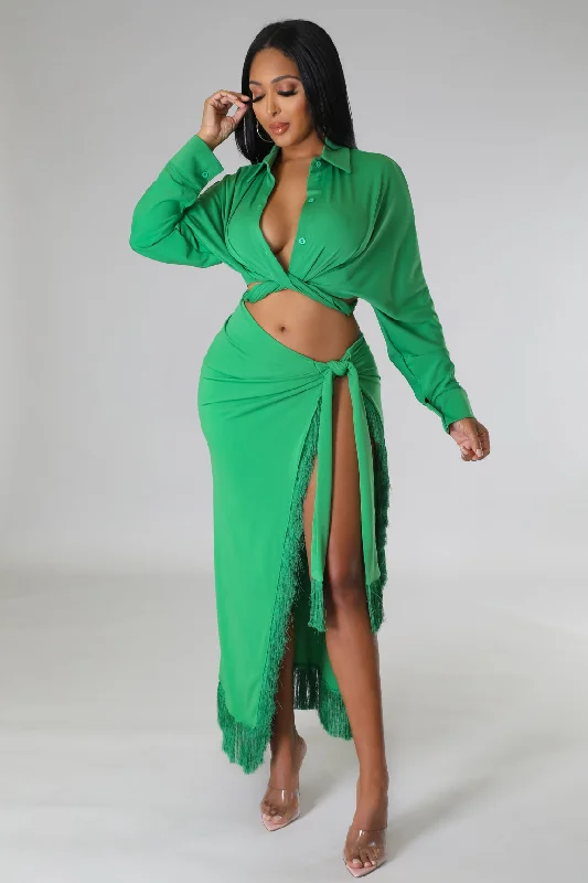 Celebrity Style Getaway Moments Skirt Set
