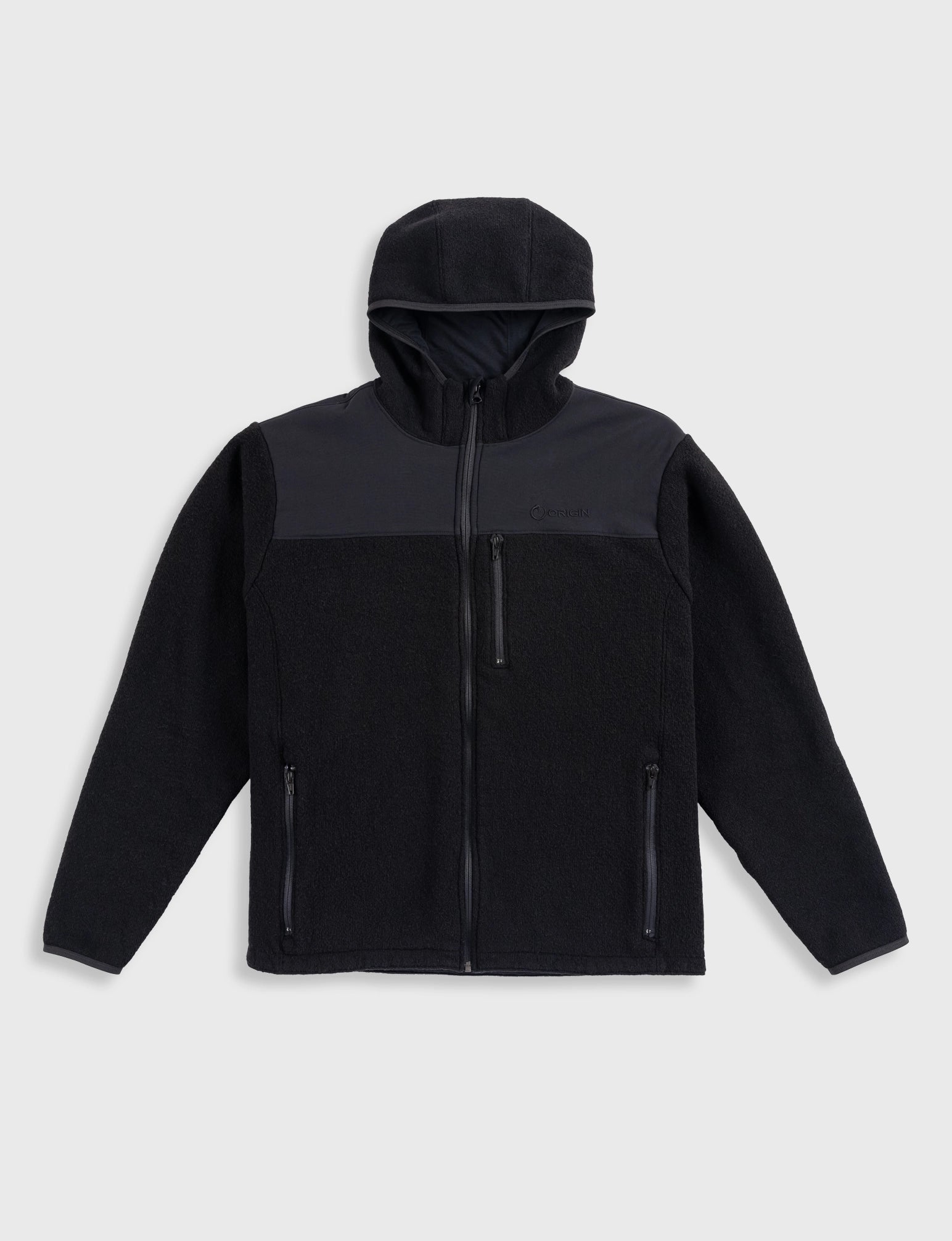 Comfortable Chic ORIGIN STEALTH WOOL® HOODED JACKET SOLID