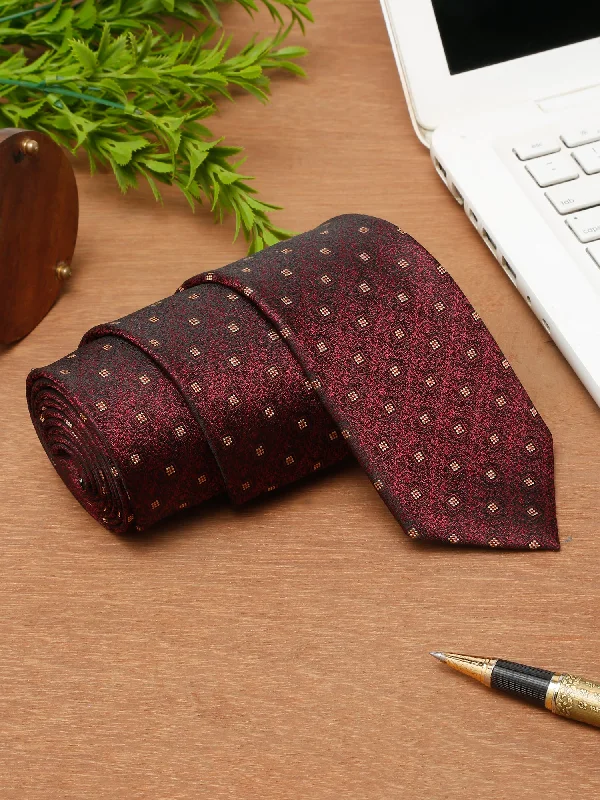 Goddess Outfit Men's Maroon Fashion Broad Tie