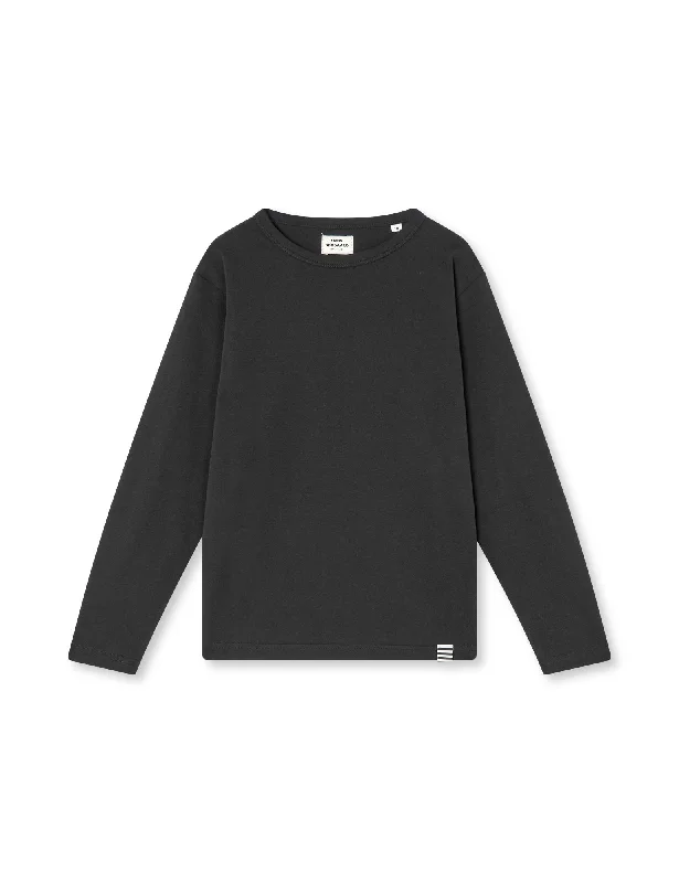 Classic And Versatile Organic  Thorlino L/S Tee FAV,  Black