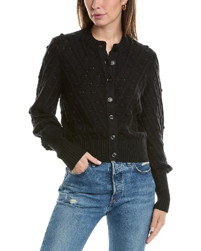 Comfortable Sweaters Forte Cashmere Bobble Cardigan