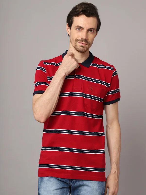 New Autumn And Winter Styles Mens Maroon T-Shirt