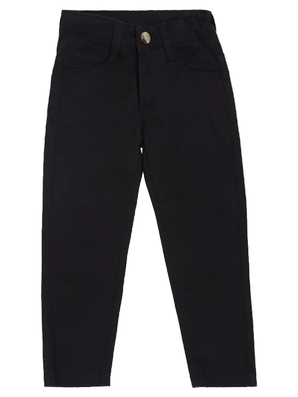 Relaxed Fits Boy Black Trouser