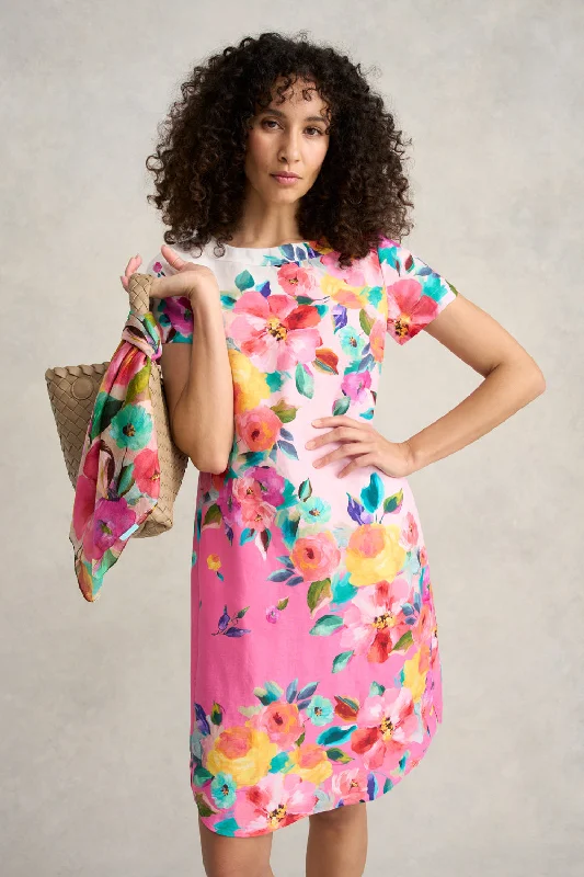 Cozy Footwear Printed French Linen Dress