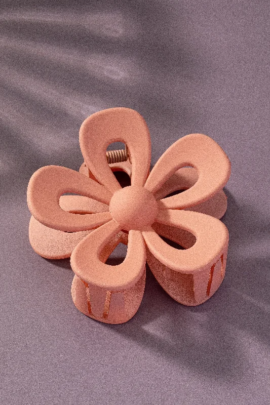 Ethnic Style Matte Flower Clip