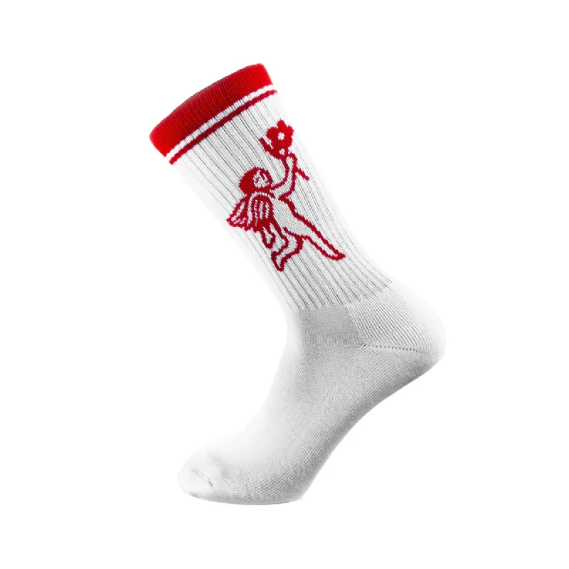 Comfortable Lounge Wear Psockadelic Angel Boy Psocks - White