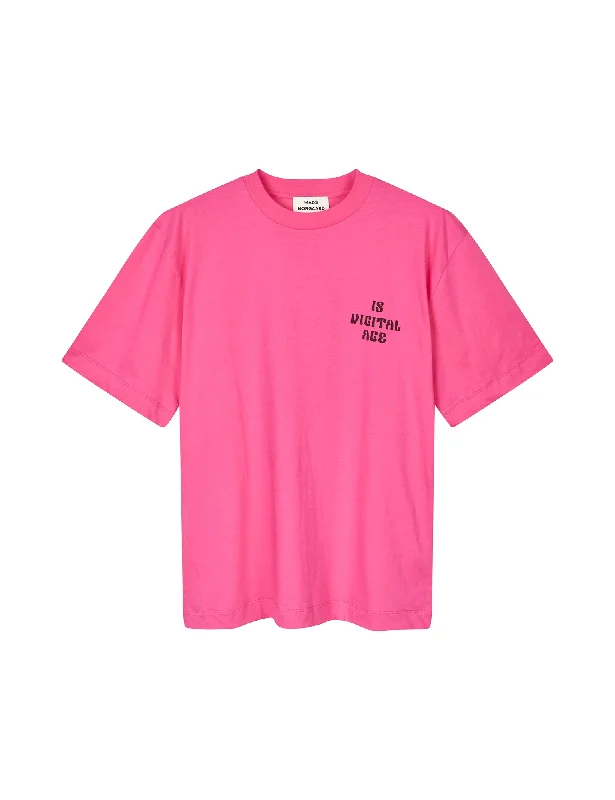 Fashionable Items Single Organic Dassel Tee, Carmine Rose