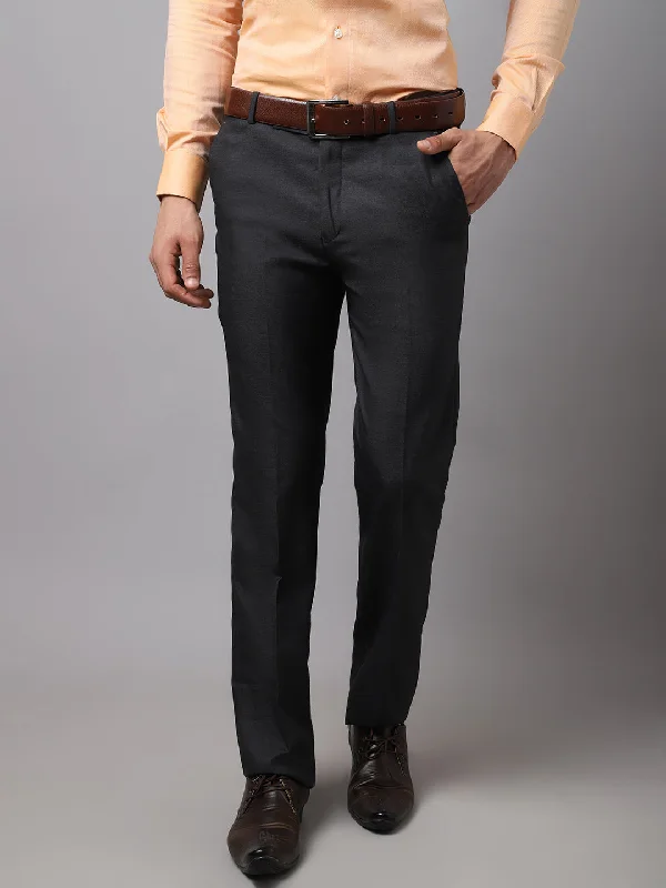 Simple Style Mens Dark Grey Trouser