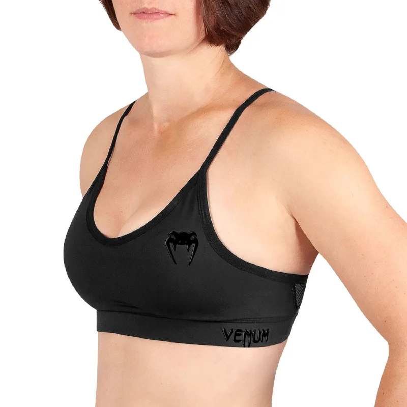 Comfortable Wear Venum Tecmo Sport Bra - For Women - Black/Black