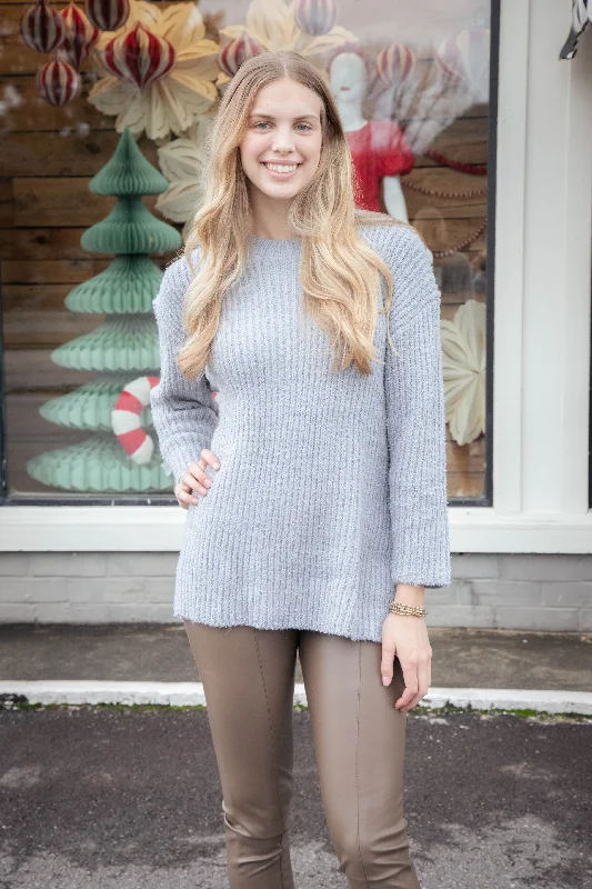 Fashionable And Versatile Your Needs Rib Knit Tunic, Sky | Sadie & Sage