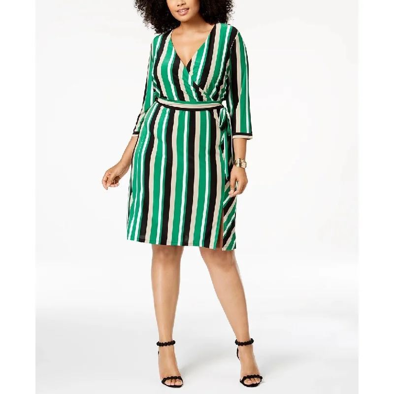 Moisture wicking INC International Concepts Women's Striped Dress Green Size S - Small Moisture wicking INC International Concepts Women's Striped Dress Green Size S - Small