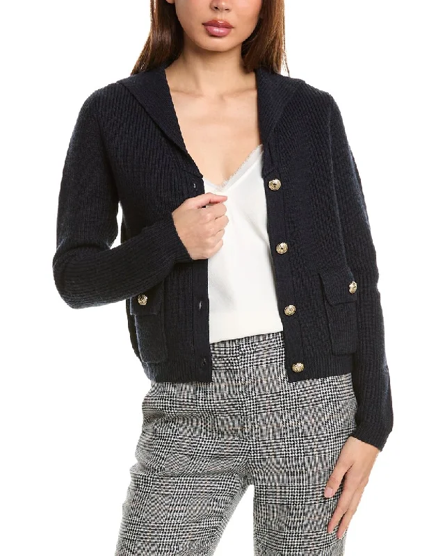 Personal Charm Bruno Magli Sailor Collar Wool Jacket