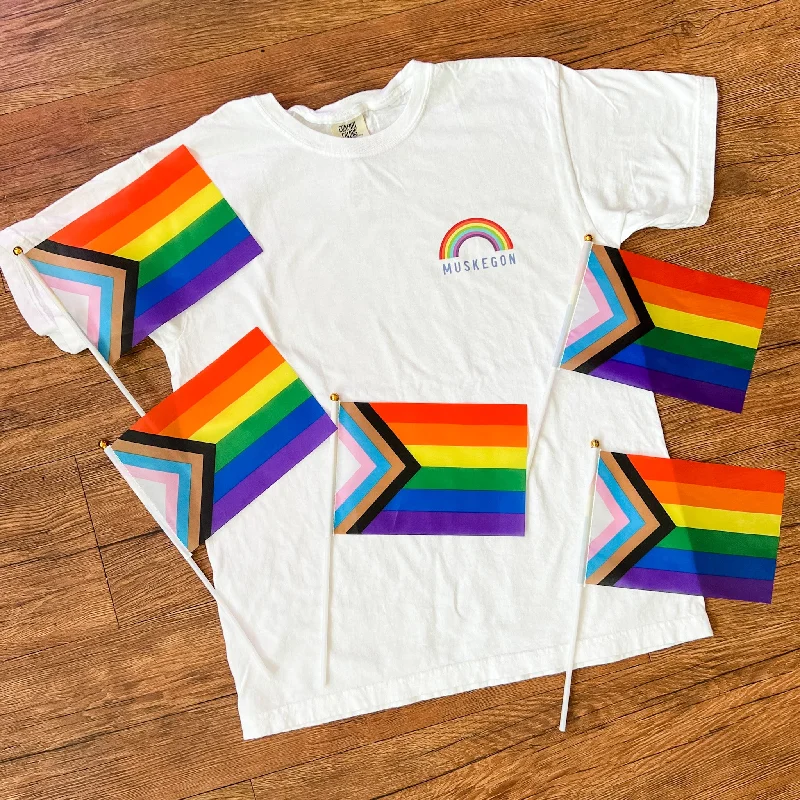 Comfortable Outfits Muskegon Rainbow Shirt