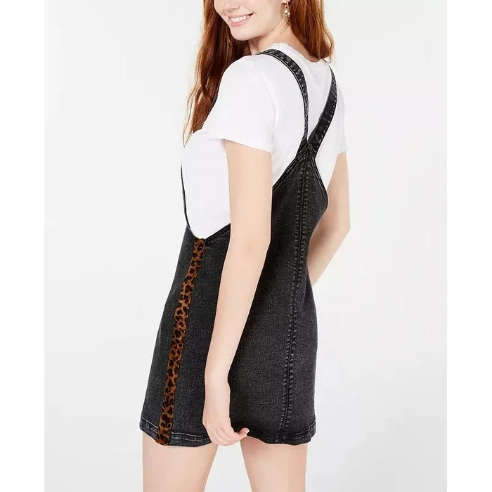 End Of The Year Tinseltown Juniors' Side-Tape Pinafore Charcoal Size Large