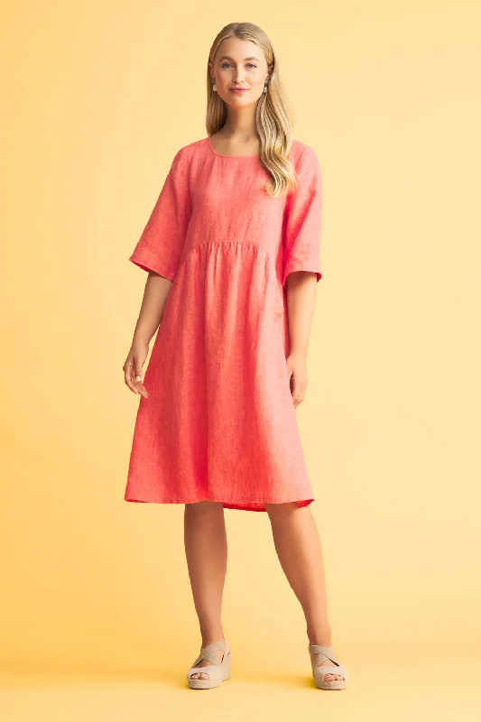 Soft Layers Linen Shift Dress