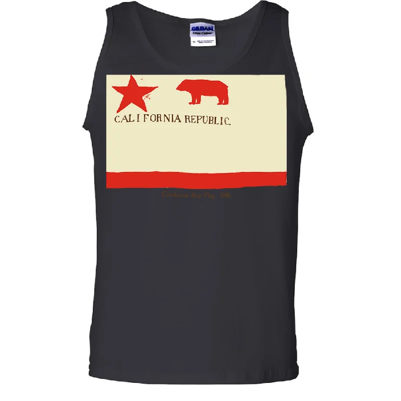 Elegant Design California Republic Bear Flag 1846 Asst Colors Tank Top