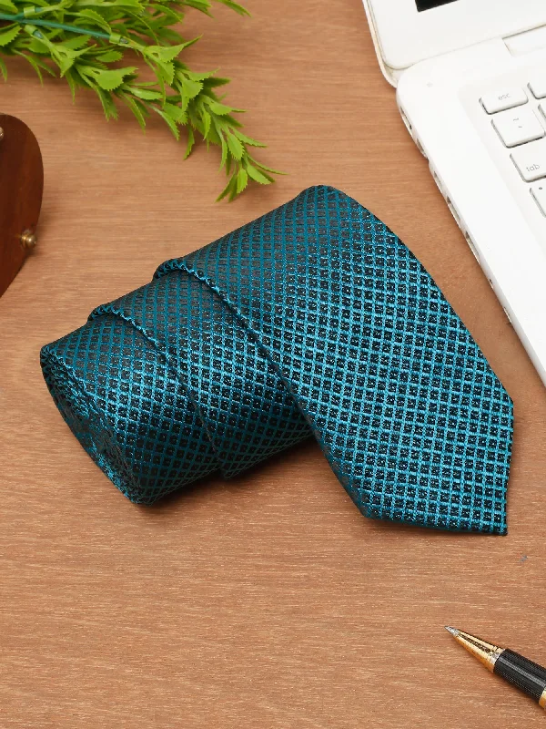 Exquisite Details Men's Turquoise Fashion Broad Tie