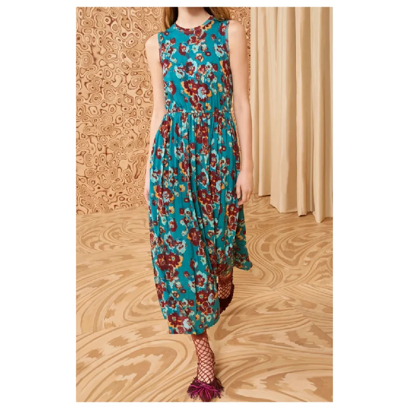High Street Design Irina Dress in Jade Floral