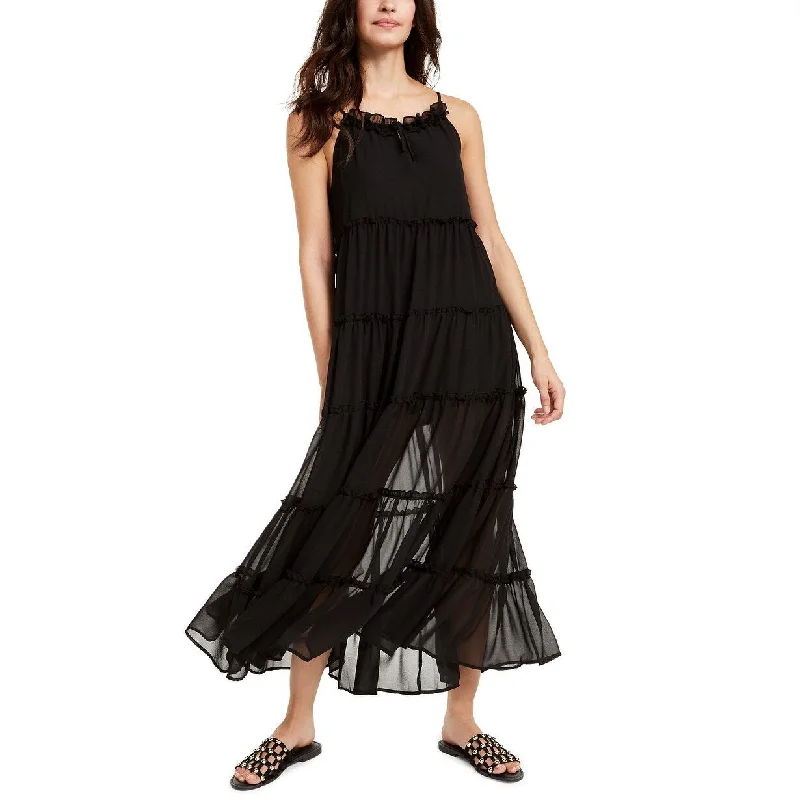 New Products The Weekend Brand Women's Senorita Ruffle-Trim Maxi Dress Black Size S - Small New Products The Weekend Brand Women's Senorita Ruffle-Trim Maxi Dress Black Size S - Small