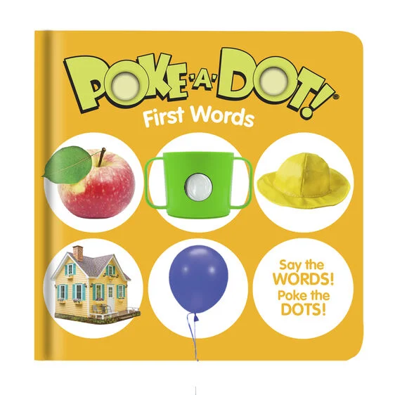 Luxury Style First Words Poke-A-Dot Book