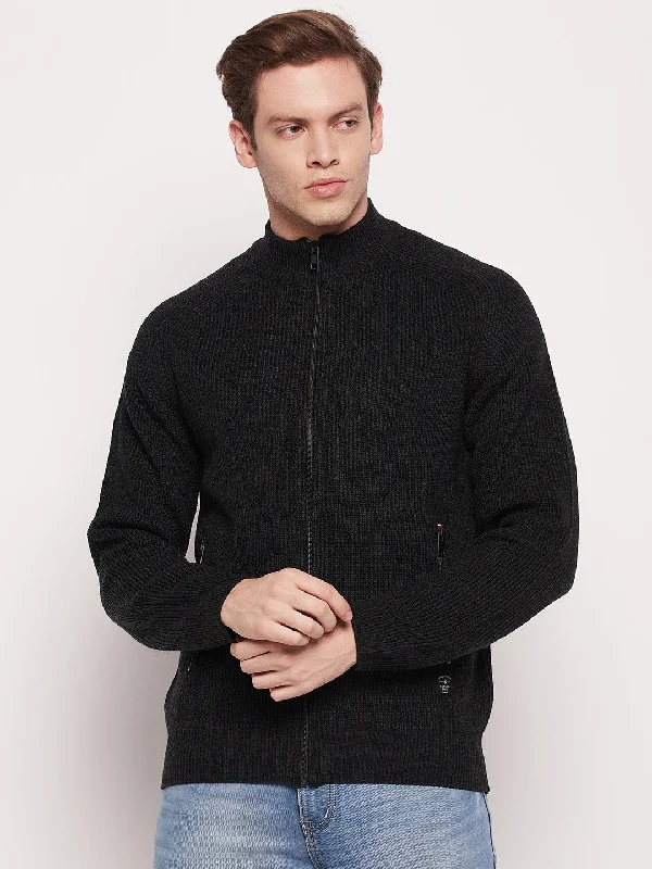 Wearable At Home Or Out Men Anthra Melange Sweater