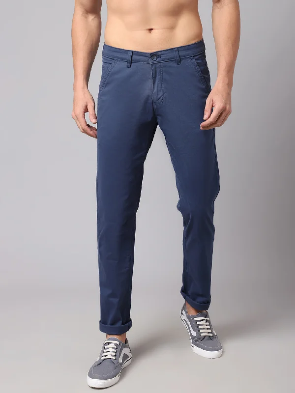 Comfortable Dresses Mens Blue Trouser