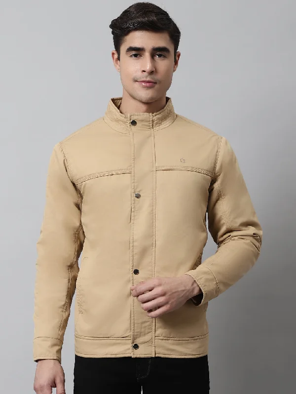 Effortless Style Mens Beige Jacket