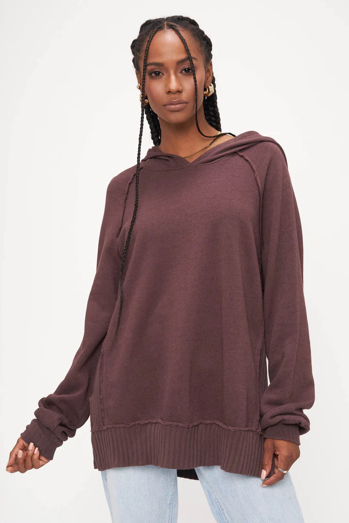 High-end Fashion Knox Side Slit Hoodie