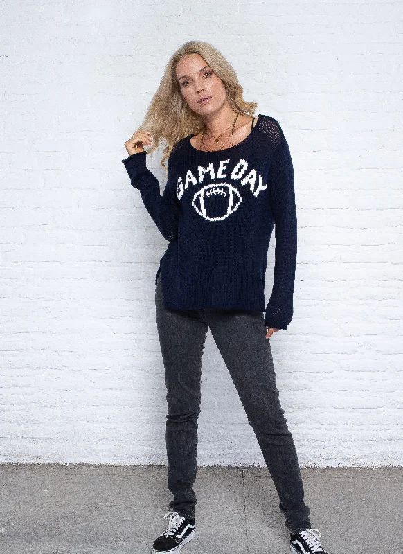 Sweet Girl Game Day Football Cotton Sweater