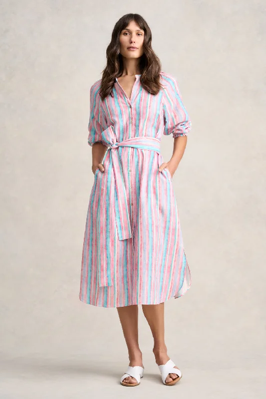 Effortless Outfits Stripe Resort Shirt Dress